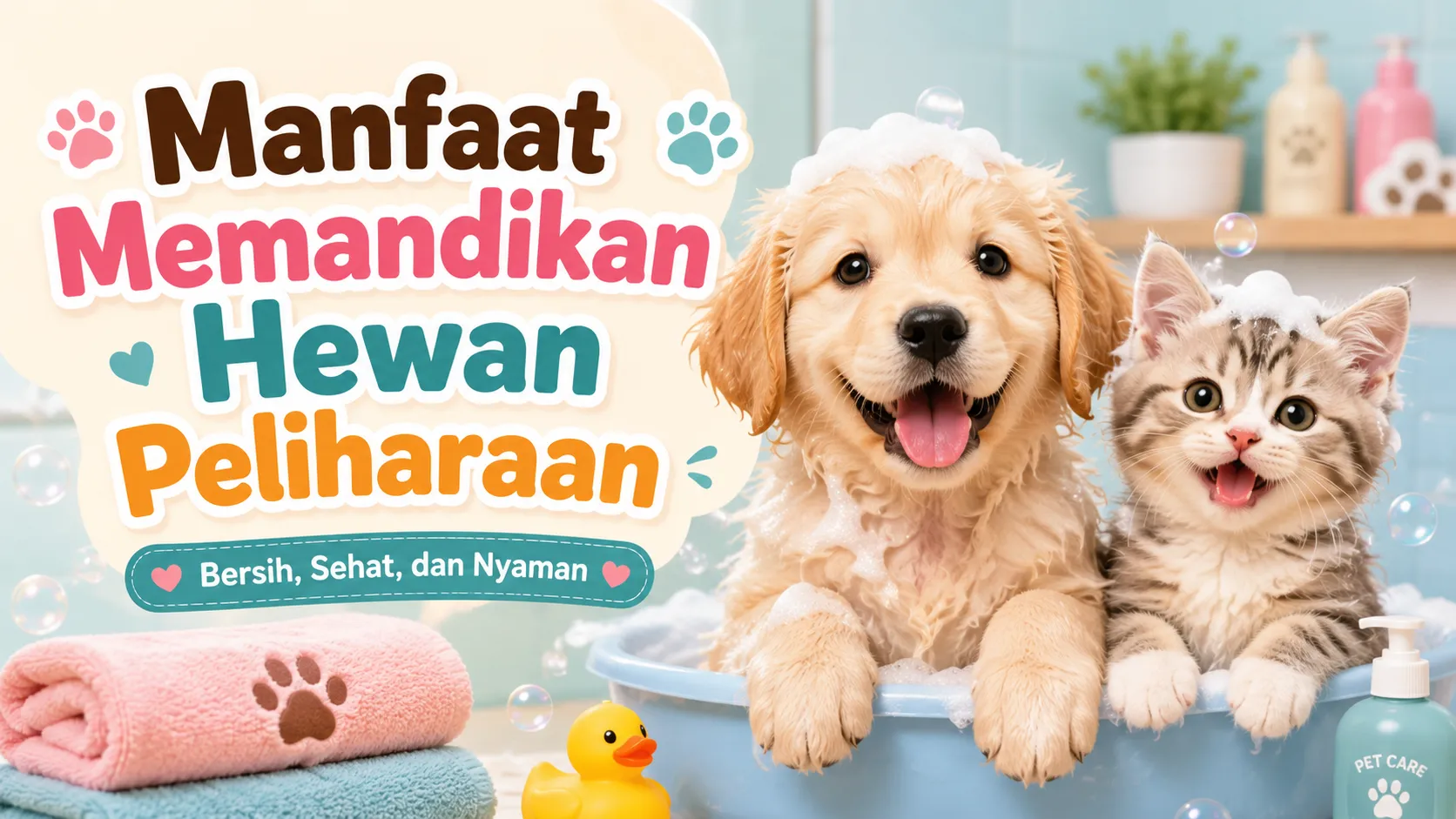 Manfaat Memandikan Hewan Peliharaan