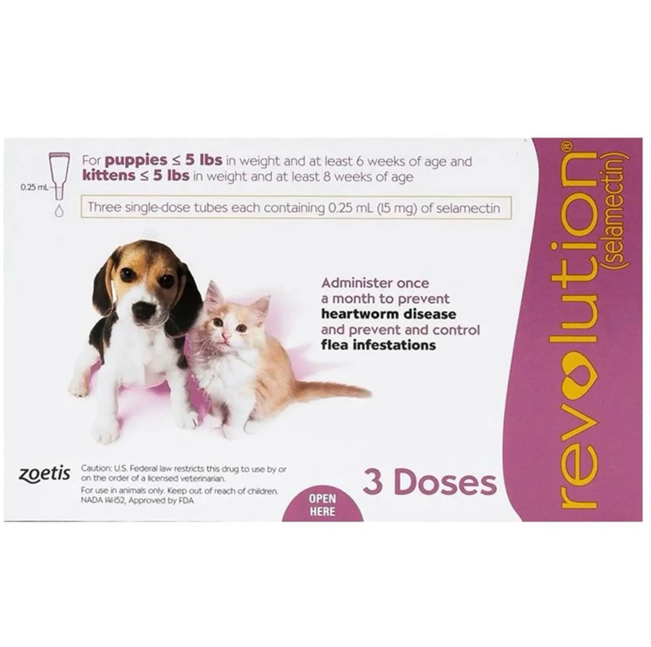 Revolution Selamectin Puppies Kittens 3 Doses